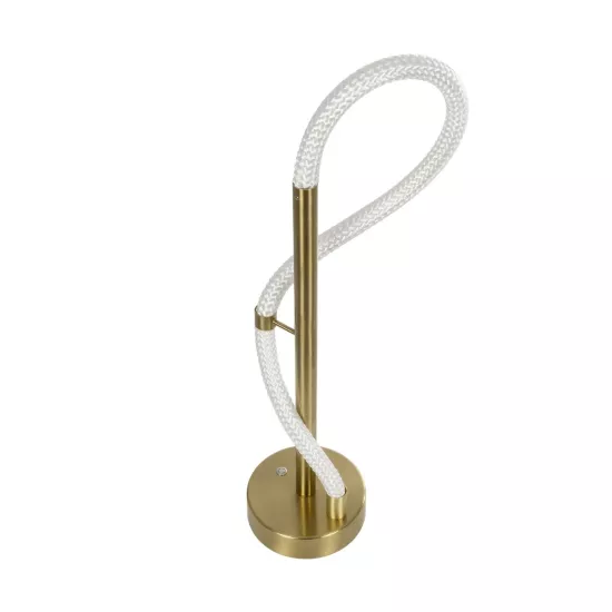 kelvo® GLOW KLV-101-0172 Επιτραπέζιο Φωτιστικό Πορτατίφ LED 18W 1800lm 360° AC 220-240V IP20 Ρυθμιζόμενο Λευκό CCT με Αφή 2700K/4500K/6000K Dimmable - Lumileds SMD Chip - Χρυσό Πλατίνα - Μ30 x Π30 x Υ60cm - 3 Χρόνια Εγγύηση