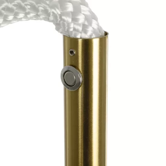 kelvo® GLOW KLV-101-0173 Επιδαπέδιο Φωτιστικό LED 30W 3000lm 360° AC 220-240V IP20 Ρυθμιζόμενο Λευκό CCT με Αφή 2700K/4500K/6000K Dimmable - Lumileds SMD Chip - Χρυσό Πλατίνα - Μ45 x Π45 x Υ160cm - 3 Χρόνια Εγγύηση