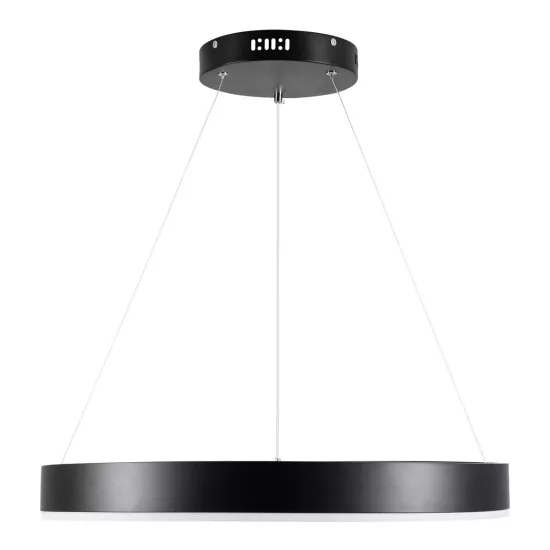 kelvo® VENOM KLV-101-0187 Κρεμαστό Φωτιστικό Οροφής LED 45W 4500lm 120° AC 220-240V IP20 Ρυθμιζόμενο Λευκό CCT με Χειριστήριο από 2700K έως 6000K Dimmable - Lumileds SMD Chip - Μαύρο Ματ - Μ60 x Π60 x Υ6.5cm - 3 Χρόνια Εγγύηση