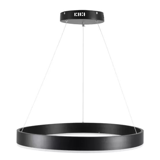 kelvo® VENOM KLV-101-0187 Κρεμαστό Φωτιστικό Οροφής LED 45W 4500lm 120° AC 220-240V IP20 Ρυθμιζόμενο Λευκό CCT με Χειριστήριο από 2700K έως 6000K Dimmable - Lumileds SMD Chip - Μαύρο Ματ - Μ60 x Π60 x Υ6.5cm - 3 Χρόνια Εγγύηση