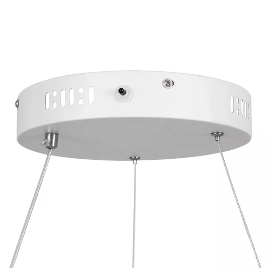 kelvo® VENOM KLV-101-0188 Κρεμαστό Φωτιστικό Οροφής LED 45W 4500lm 120° AC 220-240V IP20 Ρυθμιζόμενο Λευκό CCT με Χειριστήριο από 2700K έως 6000K Dimmable - Lumileds SMD Chip - Λευκό Ματ - Μ60 x Π60 x Υ6.5cm - 3 Χρόνια Εγγύηση