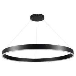 kelvo® VENOM KLV-101-0193 Κρεμαστό Φωτιστικό Οροφής LED 75W 7500lm 120° AC 220-240V IP20 Ρυθμιζόμενο Λευκό CCT με Χειριστήριο από 2700K έως 6000K Dimmable - Lumileds SMD Chip - Μαύρο Ματ - Μ100 x Π100 x Υ6.5cm - 3 Χρόνια Εγγύηση