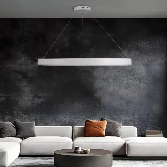 kelvo® VENOM KLV-101-0194 Κρεμαστό Φωτιστικό Οροφής LED 75W 7500lm 120° AC 220-240V IP20 Ρυθμιζόμενο Λευκό CCT με Χειριστήριο από 2700K έως 6000K Dimmable - Lumileds SMD Chip - Λευκό Ματ - Μ100 x Π100 x Υ6.5cm - 3 Χρόνια Εγγύηση