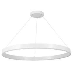 kelvo® VENOM KLV-101-0194 Κρεμαστό Φωτιστικό Οροφής LED 75W 7500lm 120° AC 220-240V IP20 Ρυθμιζόμενο Λευκό CCT με Χειριστήριο από 2700K έως 6000K Dimmable - Lumileds SMD Chip - Λευκό Ματ - Μ100 x Π100 x Υ6.5cm - 3 Χρόνια Εγγύηση