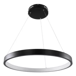 kelvo® NEMESIS KLV-101-0208 Κρεμαστό Φωτιστικό Οροφής LED 45W 4500lm 180° AC 220-240V IP20 Ρυθμιζόμενο Λευκό CCT με Χειριστήριο από 2700K έως 6000K Dimmable - Lumileds SMD Chip - Μαύρο Ματ - Μ60 x Π60 x Υ4cm - 3 Χρόνια Εγγύηση