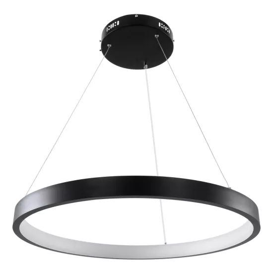 kelvo® NEMESIS KLV-101-0208 Κρεμαστό Φωτιστικό Οροφής LED 45W 4500lm 180° AC 220-240V IP20 Ρυθμιζόμενο Λευκό CCT με Χειριστήριο από 2700K έως 6000K Dimmable - Lumileds SMD Chip - Μαύρο Ματ - Μ60 x Π60 x Υ4cm - 3 Χρόνια Εγγύηση