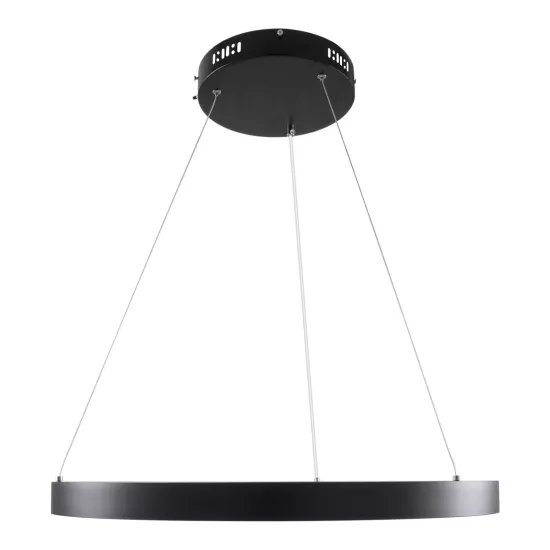 kelvo® NEMESIS KLV-101-0208 Κρεμαστό Φωτιστικό Οροφής LED 45W 4500lm 180° AC 220-240V IP20 Ρυθμιζόμενο Λευκό CCT με Χειριστήριο από 2700K έως 6000K Dimmable - Lumileds SMD Chip - Μαύρο Ματ - Μ60 x Π60 x Υ4cm - 3 Χρόνια Εγγύηση