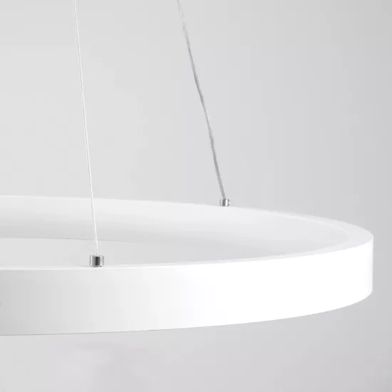 kelvo® NEMESIS KLV-101-0209 Κρεμαστό Φωτιστικό Οροφής LED 45W 4500lm 180° AC 220-240V IP20 Ρυθμιζόμενο Λευκό CCT με Χειριστήριο από 2700K έως 6000K Dimmable - Lumileds SMD Chip - Λευκό Ματ - Μ60 x Π60 x Υ4cm - 3 Χρόνια Εγγύηση