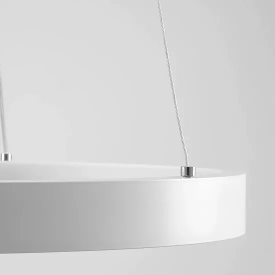 kelvo® NEMESIS KLV-101-0215 Κρεμαστό Φωτιστικό Οροφής LED 75W 7500lm 180° AC 220-240V IP20 Ρυθμιζόμενο Λευκό CCT με Χειριστήριο από 2700K έως 6000K Dimmable - Lumileds SMD Chip - Λευκό Ματ - Μ100 x Π100 x Υ4cm - 3 Χρόνια Εγγύηση