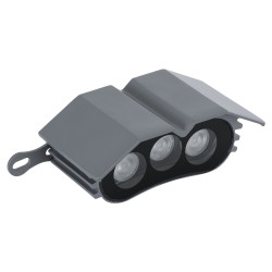 TREELIGHT-ZINA S-90982 Κυρτή Μπάρα Φωτισμού Wall Washer για Φυτά - Δέντρα LED 3W 255lm 30° DC 24V Αδιάβροχο IP65 RGBW Dimmable - Γκρι Ανθρακί - Μ11 x Π6.5 x Υ5cm - 3 Χρόνια Εγγύηση