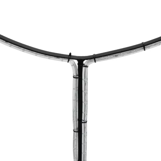 XMAS-CROWN-BIG Χριστουγεννιάτικο Διακοσμητικό Φωτιστικό LED 27.3W 1092lm 360° AC 220-240V Αδιάβροχο IP65 Θερμό Λευκό 2700K  - Μαύρο & Διάφανο - Μ88 x Π25 x Υ136cm - 2 Χρόνια Εγγύηση