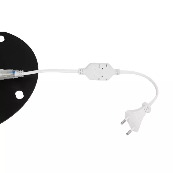 XMAS-CROWN-BIG Χριστουγεννιάτικο Διακοσμητικό Φωτιστικό LED 27.3W 1092lm 360° AC 220-240V Αδιάβροχο IP65 Θερμό Λευκό 2700K  - Μαύρο & Διάφανο - Μ88 x Π25 x Υ136cm - 2 Χρόνια Εγγύηση