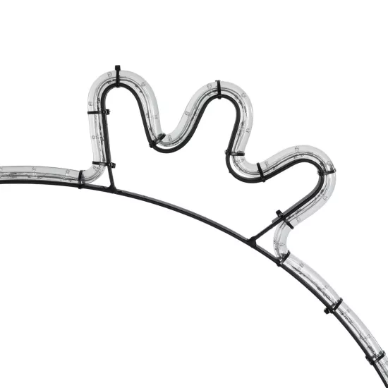 XMAS-CROWN-SMALL Χριστουγεννιάτικο Διακοσμητικό Φωτιστικό LED 15,6W 624lm 360° AC 220-240V Αδιάβροχο IP65 Θερμό Λευκό 2700K - Μαύρο & Διάφανο - M73 x Π25 x Υ106cm - 2 Χρόνια Εγγύηση