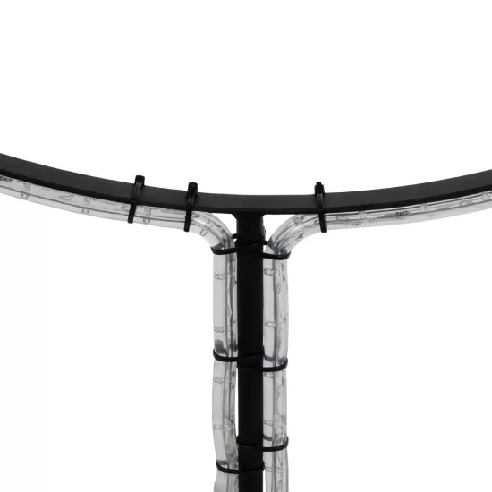 XMAS-CROWN-SMALL Χριστουγεννιάτικο Διακοσμητικό Φωτιστικό LED 15,6W 624lm 360° AC 220-240V Αδιάβροχο IP65 Θερμό Λευκό 2700K - Μαύρο & Διάφανο - M73 x Π25 x Υ106cm - 2 Χρόνια Εγγύηση