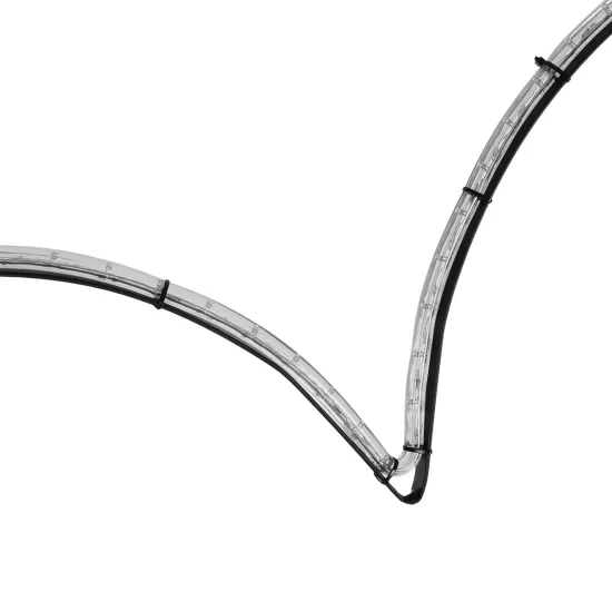 XMAS-HEART Χριστουγεννιάτικο Διακοσμητικό Φωτιστικό LED 19,5W 780lm 360° AC 220-240V Αδιάβροχο IP65 Θερμό Λευκό 2700K  - Μαύρο & Διάφανο - M100 x Π25 x Υ157cm - 2 Χρόνια Εγγύηση