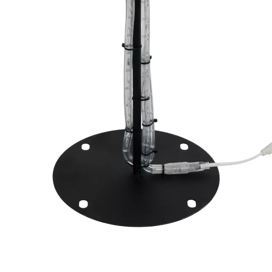 XMAS-HEART Χριστουγεννιάτικο Διακοσμητικό Φωτιστικό LED 19,5W 780lm 360° AC 220-240V Αδιάβροχο IP65 Θερμό Λευκό 2700K  - Μαύρο & Διάφανο - M100 x Π25 x Υ157cm - 2 Χρόνια Εγγύηση