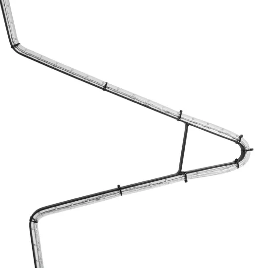 XMAS-STAR-BIG Χριστουγεννιάτικο Διακοσμητικό Φωτιστικό LED 19,5W 780lm 360° AC 220-240V Αδιάβροχο IP65 Θερμό Λευκό 2700K - Μαύρο & Διάφανο - M114 x Π25 x Υ132cm - 2 Χρόνια Εγγύηση