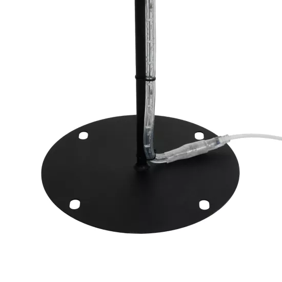 XMAS-STAR-SMALL Χριστουγεννιάτικο Διακοσμητικό Φωτιστικό LED 15,6W 624lm 360° AC 220-240V Αδιάβροχο IP65 Θερμό Λευκό 2700K   - Μαύρο & Διάφανο - M97 x Π25 x Υ107cm - 2 Χρόνια Εγγύηση