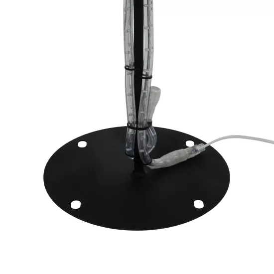 XMAS-TREE-BIG Χριστουγεννιάτικο Διακοσμητικό Φωτιστικό LED 27.3W 1092lm 360° AC 220-240V Αδιάβροχο IP65 Θερμό Λευκό 2700K  - Μαύρο & Διάφανο - Μ134 x Π25 x Υ188cm - 2 Χρόνια Εγγύηση