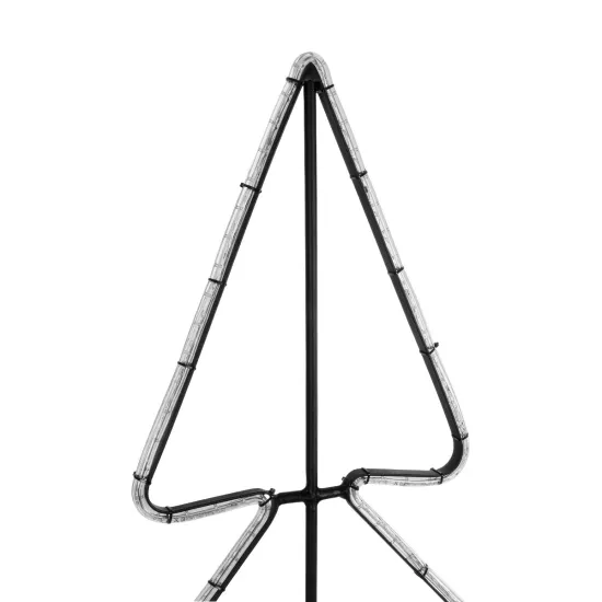 XMAS-TREE-SMALL Χριστουγεννιάτικο Διακοσμητικό Φωτιστικό LED 19,5W 780lm 360° AC 220-240V Αδιάβροχο IP65 Θερμό Λευκό 2700K - Μαύρο & Διάφανο - M102 x Π25 x Υ142cm - 2 Χρόνια Εγγύηση