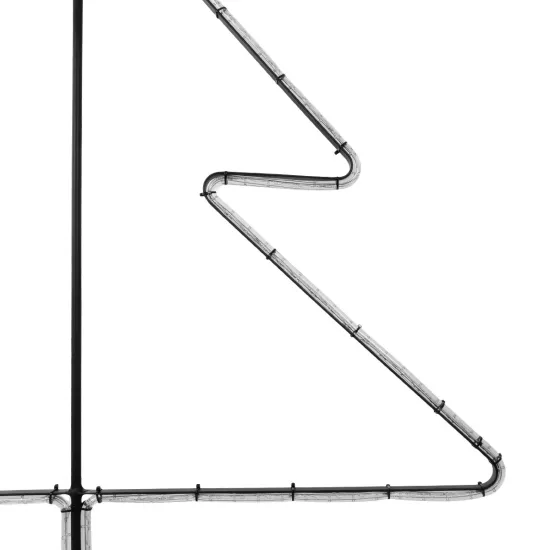 XMAS-TREE-SMALL Χριστουγεννιάτικο Διακοσμητικό Φωτιστικό LED 19,5W 780lm 360° AC 220-240V Αδιάβροχο IP65 Θερμό Λευκό 2700K - Μαύρο & Διάφανο - M102 x Π25 x Υ142cm - 2 Χρόνια Εγγύηση