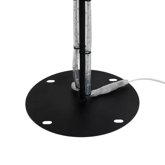 XMAS-TREE-SMALL Χριστουγεννιάτικο Διακοσμητικό Φωτιστικό LED 19,5W 780lm 360° AC 220-240V Αδιάβροχο IP65 Θερμό Λευκό 2700K - Μαύρο & Διάφανο - M102 x Π25 x Υ142cm - 2 Χρόνια Εγγύηση