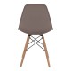 Καρέκλα τραπεζαρίας Nova  PP cappuccino - ξύλινο φυσικό πόδι 46x51x80εκ.