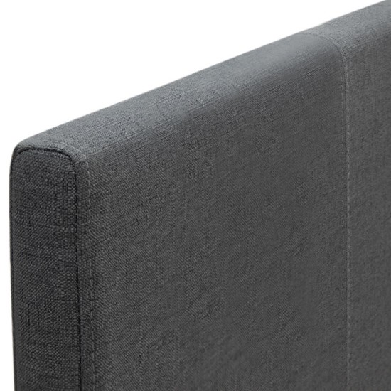 Κρεβάτι Flat  υφασμάτινο χρώμα ανθρακί 120x200εκ.