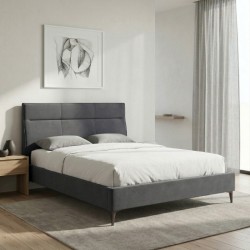 Κρεβάτι Marvel  υφασμάτινο χρώμα ανθρακί 160x200εκ.