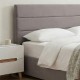 Κρεβάτι Olmo  βελούδινο με αποθηκευτικό χώρο χρώμα γκρι 150x200εκ.