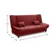 Kαναπές - κρεβάτι Tiko Plus Megapap τριθέσιος με αποθηκευτικό χώρο και ύφασμα χρώμα βουργουνδί 200x90x96εκ. - 0105872