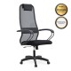 Καρέκλα γραφείου Prince Megapap με ύφασμα Mesh χρώμα γκρι - μαύρο 66,5x70x123/133εκ. - 0077692