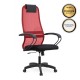 Καρέκλα γραφείου Prince Megapap με ύφασμα Mesh χρώμα κόκκινο - μαύρο 66,5x70x123/133εκ. - 0077694