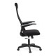 Καρέκλα γραφείου Sheriff Megapap με ύφασμα Mesh χρώμα μαύρο 66,5x70x123/133εκ.  - 0077696