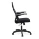 Καρέκλα γραφείου Melani Megapap με διπλό ύφασμα Mesh χρώμα μαύρο 66,5x70x102/112εκ. - 0077704