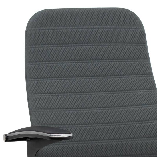 Καρέκλα γραφείου Melani Megapap με διπλό ύφασμα Mesh χρώμα γκρι - μαύρο 66,5x70x102/112εκ. - 0077705