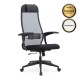 Καρέκλα γραφείου εργονομική Antonio Megapap με ύφασμα Mesh μαύρο - γκρι 66,5x70x111,8/133εκ. - 0077708