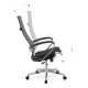 Καρέκλα γραφείου εργονομική Berta Megapap με ύφασμα Mesh σε γκρι - μαύρο 66,5x70x113,3/131εκ. - 0077711