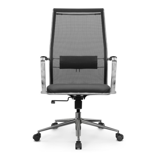 Καρέκλα γραφείου B2-163K Megapap εργονομική με ύφασμα Mesh και τεχνόδερμα χρώμα μαύρο 58x70x103/117εκ. - 0234142