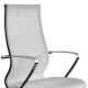 Καρέκλα γραφείου B2-163K Megapap εργονομική με ύφασμα Mesh και τεχνόδερμα χρώμα λευκό 58x70x103/117εκ. - 0234143