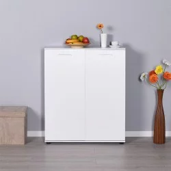 Ντουλάπι - παπουτσοθήκη 24 ζευγών Ultra  δίφυλλο χρώμα λευκό 91x35x108εκ.