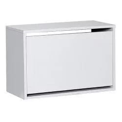 Παπουτσοθήκη Step  6 ζευγών χρώμα λευκό 60x30x42εκ.