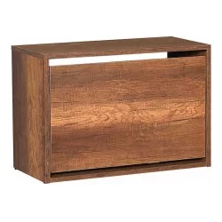 Παπουτσοθήκη 6 ζεύγων Step  χρώμα καρυδί 60x30x42εκ.