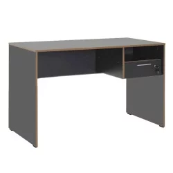 Γραφείο εργασίας με κλειδαριά Concept  χρώμα ανθρακί 120x60x75εκ.