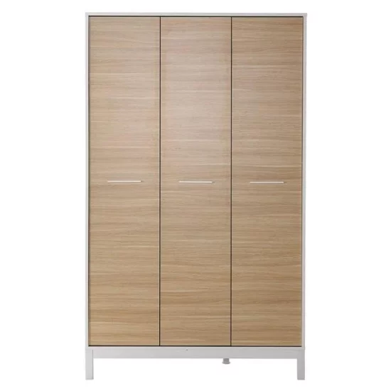 Ντουλάπα ρούχων London τρίφυλλη χρώμα oak - λευκό 120x52x202εκ. Ντουλάπα ρούχων London τρίφυλλη χρώμα oak - λευκό 120x52x202εκ.
