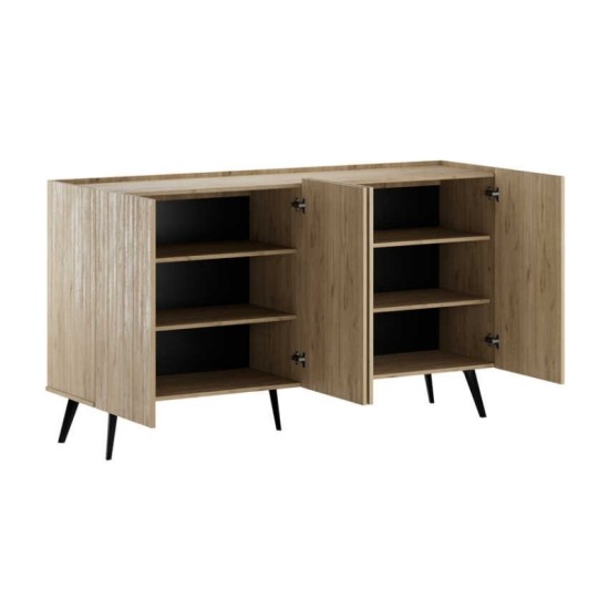 Μπουφές Luna  χρώμα oak 180x43x100εκ.