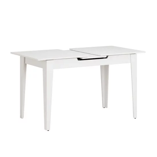Τραπέζι Trendline  επεκτεινόμενο χρώμα λευκό 120/150x70x75εκ.