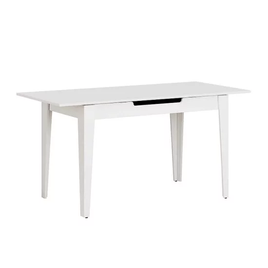 Τραπέζι Trendline  επεκτεινόμενο χρώμα λευκό 120/150x70x75εκ.