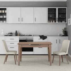 Τραπέζι Trendline  επεκτεινόμενο χρώμα καρυδί 120/150x70x75εκ.