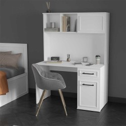 Γραφείο εργασίας Country  χρώμα λευκό 120x60x167εκ.